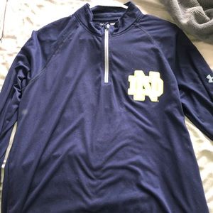 Notre Dame Mens Quarterzip jacket large